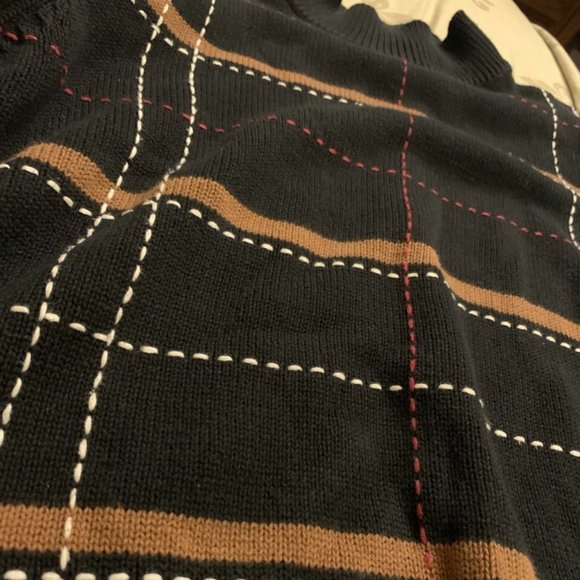 SPANNER | Plaid Mock Neck Sweater - Picture 4 of 5